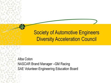 Society of Automotive Engineers Diversity Acceleration Council