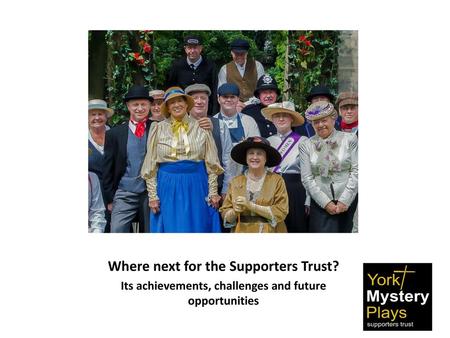 Where next for the Supporters Trust?