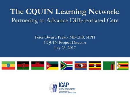 The CQUIN Learning Network: Partnering to Advance Differentiated Care