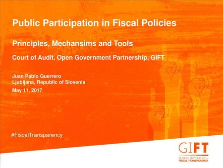 Public Participation in Fiscal Policies