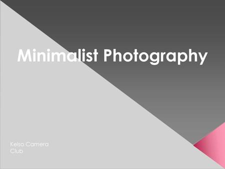 Minimalist Photography