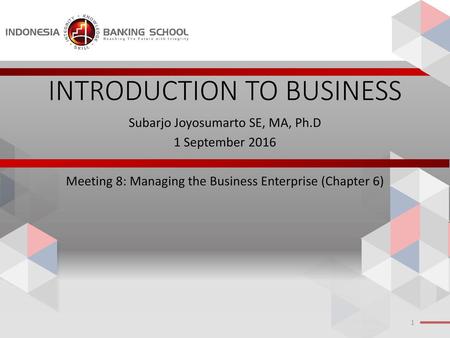 INTRODUCTION TO BUSINESS