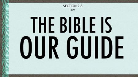 SECTION 2.8 KJV.