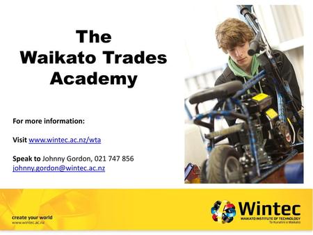 The Waikato Trades Academy