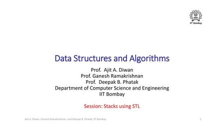 Data Structures and Algorithms