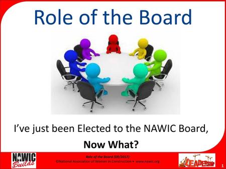 I’ve just been Elected to the NAWIC Board,