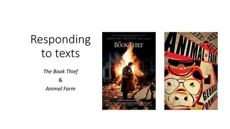 The Book Thief & Animal Farm