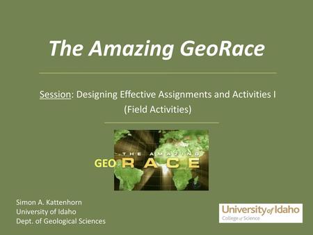 Session: Designing Effective Assignments and Activities I