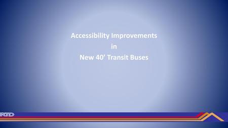 Accessibility Improvements