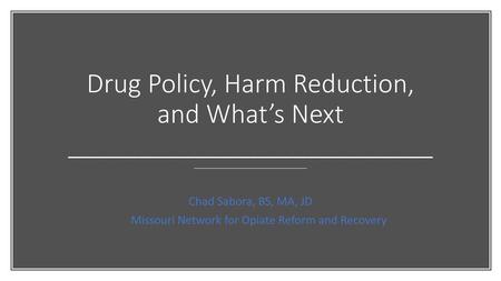 Missouri Network for Opiate Reform and Recovery