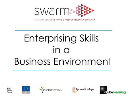 Enterprising Skills in a Business Environment.