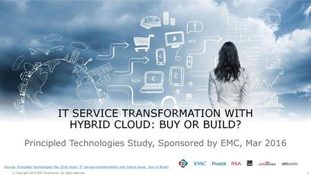 IT SERVICE TRANSFORMATION WITH HYBRID CLOUD: BUY OR BUILD?