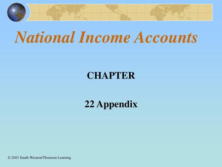 National Income Accounts