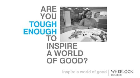 Inspire a world of good?.