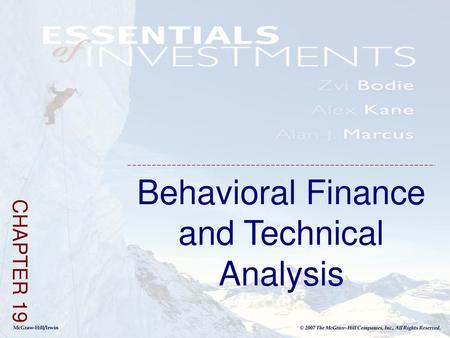 Behavioral Finance and Technical Analysis