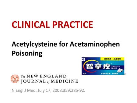 Acetylcysteine for Acetaminophen Poisoning