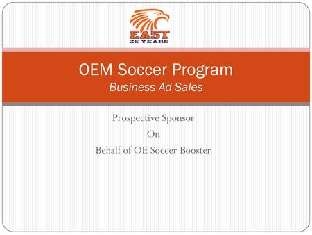 OEM Soccer Program Business Ad Sales