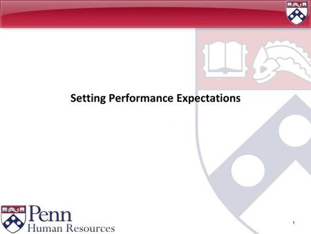 Setting Performance Expectations