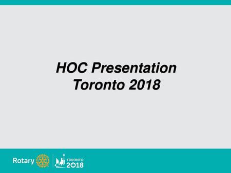 HOC Presentation Toronto 2018