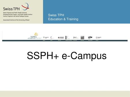 Swiss TPH Education & Training