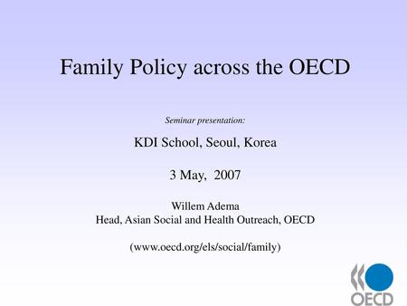 Family Policy across the OECD