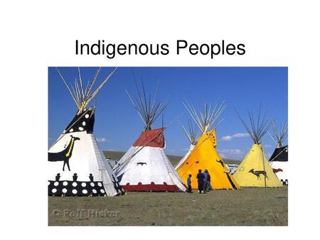 Indigenous Peoples.