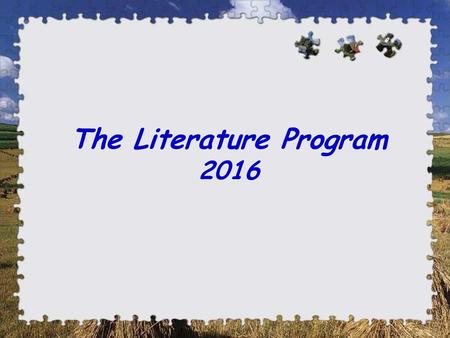 The Literature Program 2016