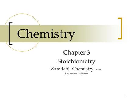 Zumdahl- Chemistry (5th ed.)