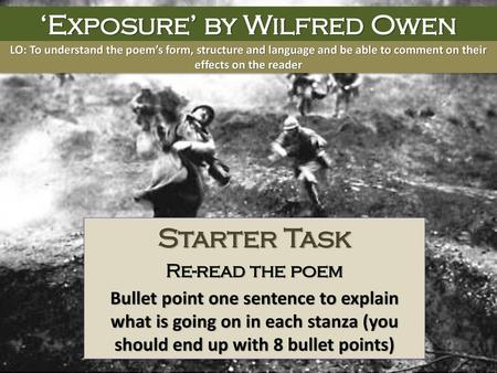 ‘Exposure’ by Wilfred Owen