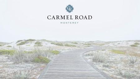 The Year of Introductions for Carmel Road …