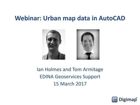 Webinar: Urban map data in AutoCAD