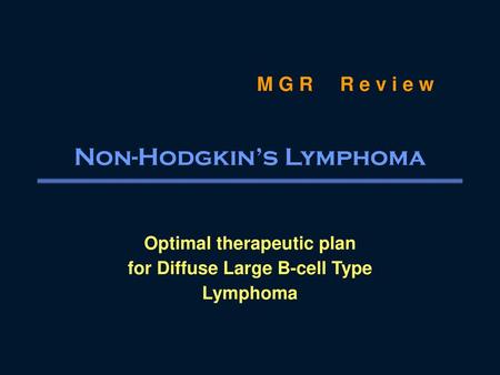 Non-Hodgkin’s Lymphoma