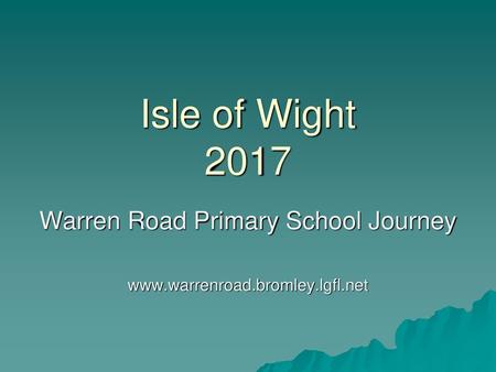 Warren Road Primary School Journey