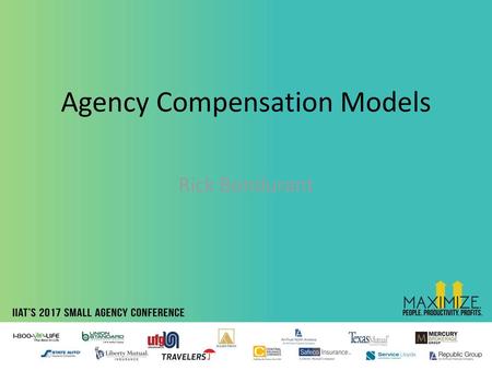 Agency Compensation Models