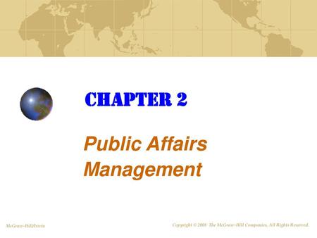 Public Affairs Management