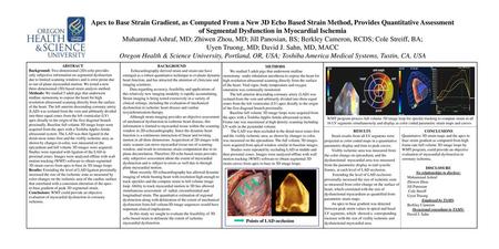 of Segmental Dysfunction in Myocardial Ischemia