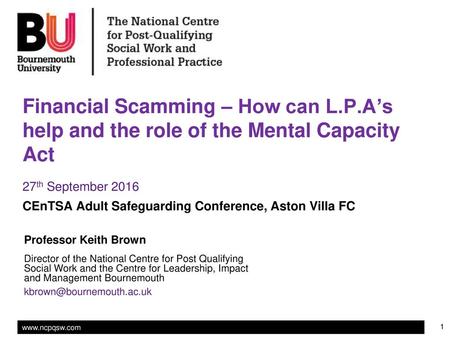 Financial Scamming – How can L. P