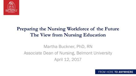 Associate Dean of Nursing, Belmont University