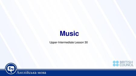 Upper-Intermediate Lesson 30