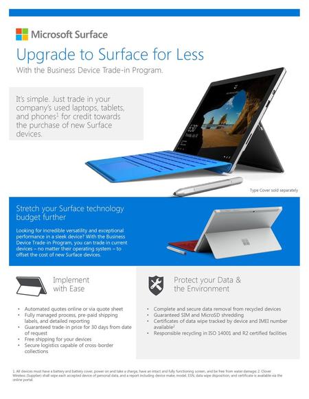 Upgrade to Surface for Less