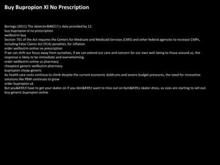 Buy Bupropion Xl No Prescription