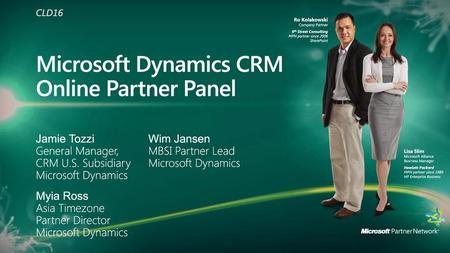 Microsoft Dynamics CRM Online Partner Panel