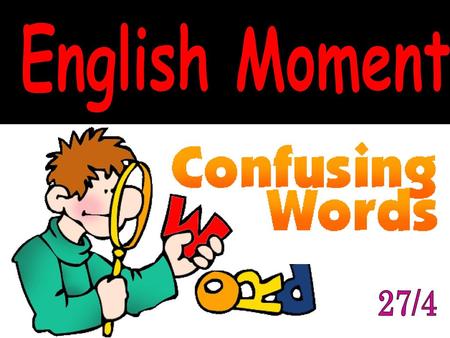 English Moment 27/4.