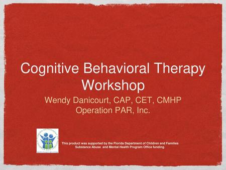 Cognitive Behavioral Therapy Workshop