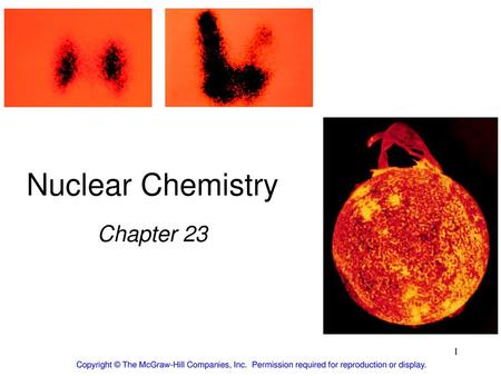 Nuclear Chemistry Chapter 23