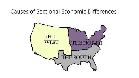 Causes of Sectional Economic Differences