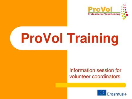 Information session for volunteer coordinators