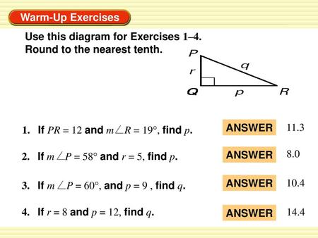 Use this diagram for Exercises 1–4.