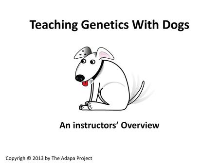 Teaching Genetics With Dogs