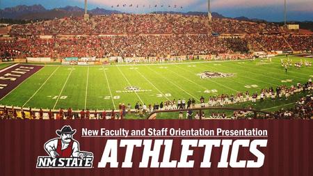 New Faculty and Staff Orientation Presentation